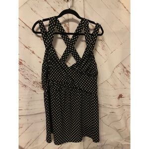 Torrid size 5 black polka dot Tank